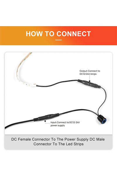 Dokunmatik Gömme ışıklı Dimmer ON-0FF 12/24V 6A