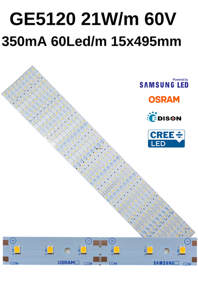 GE5120 10.5W 350MA 30V 16MM 49.5mm Dizgi Led 