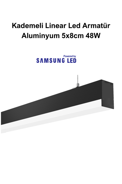 Kademeli Led Sarkıt Linear Aydınlatma 100 Cm  5x8cm Aluminyum Gövde