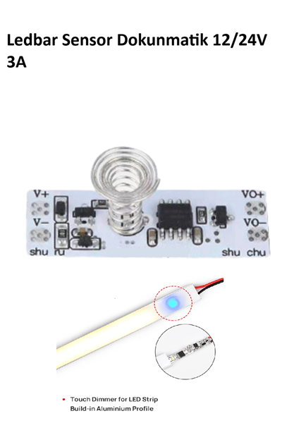 Ledbar Sensor Dokunmatik 12/24V 3A