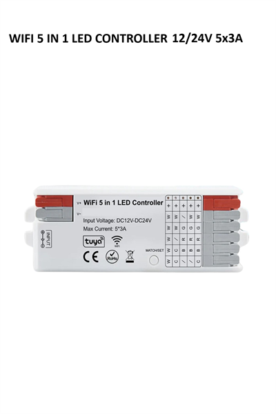 WIFI 5 IN 1 LED CONTROLLER 12/24V 5x3A