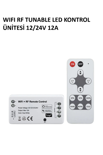 WIFI RF TUNABLE LED KONTROL ÜNİTESİ 12/24V 12A