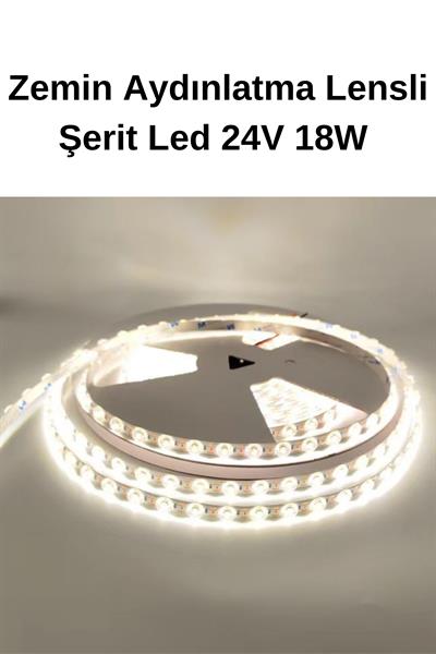 KIRMIZI Lensli Şerit Led Metrede 48 LEDLİ 18W 24V