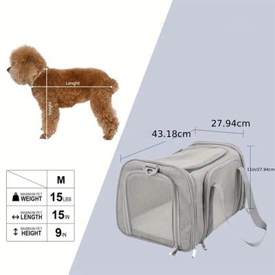 Katlanabilir Kedi ve Köpek Taşıma Çantası