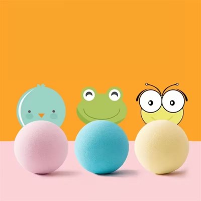 Kedi Otlu 3 Sesli İnteraktif Top Kedi Oyuncağı