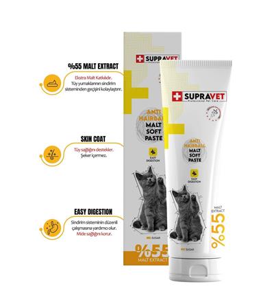Supravet Anti Hairball Malt Paste 100 Gr