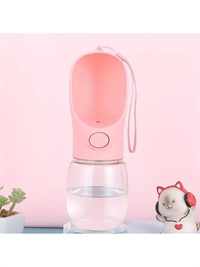 Taşınabilir Butonlu 350 ml Evcil Hayvan Suluğu