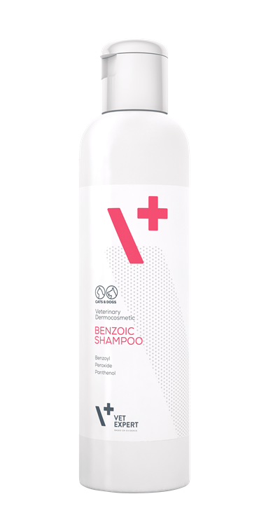 Vet Expert Benzoik (Benzoic) Shampoo 250 ml (kedi ve köpek için)