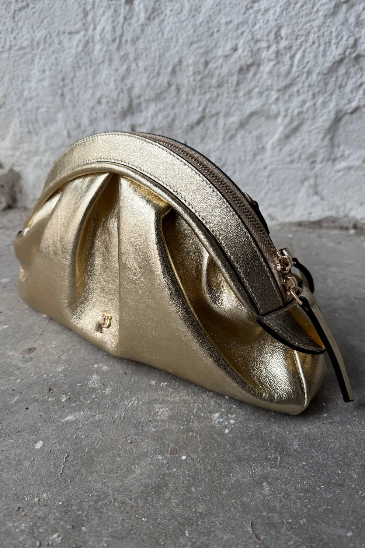 AMSTERDAM GOLD CLUTCH ÇANTA