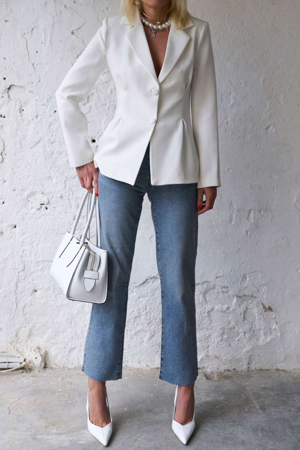 LİLİET BEYAZ CEKET 