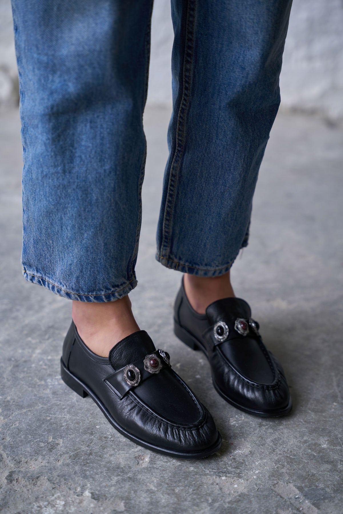 MASSO SİYAH DERİ MAKOSEN