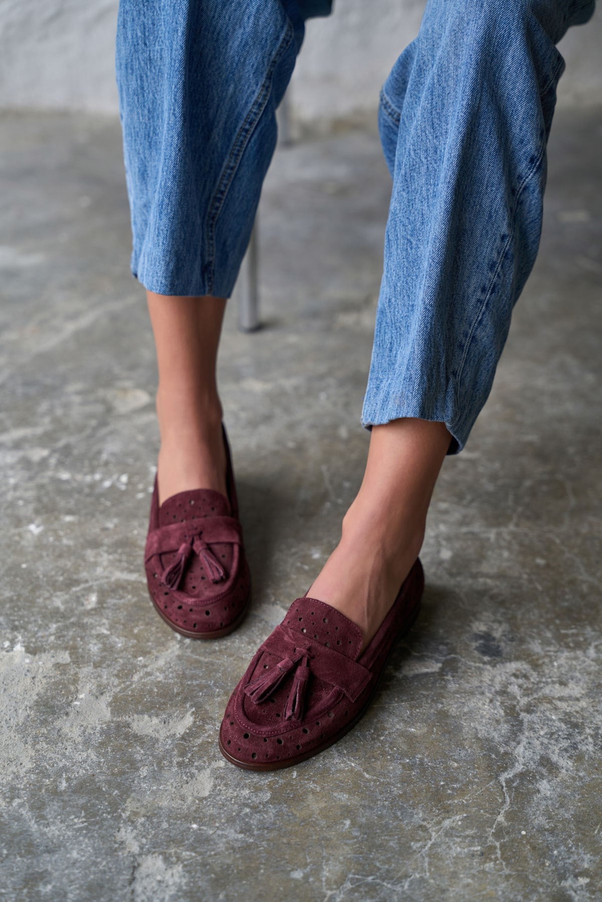 OREGON BORDO SÜET MAKOSEN 