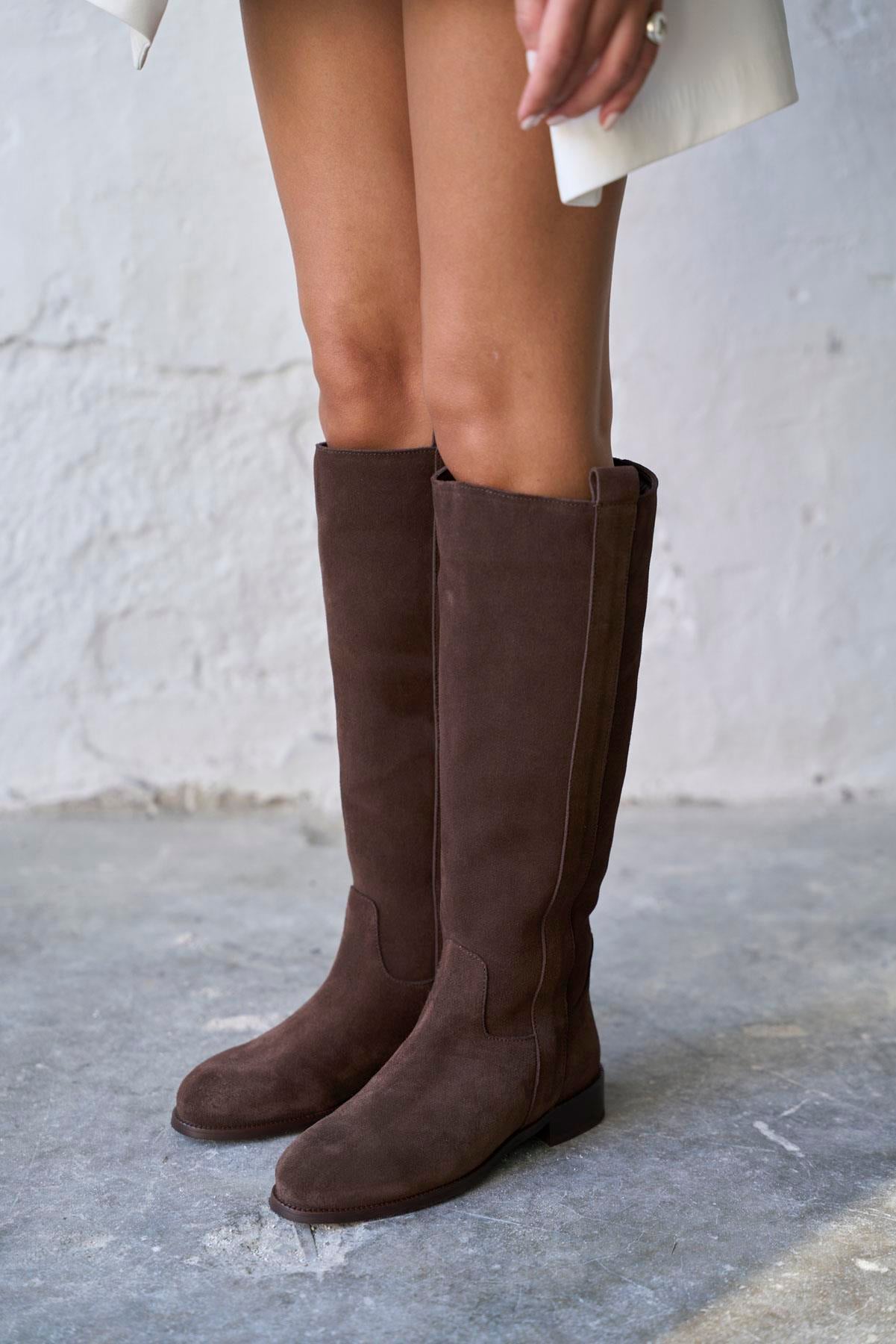 TREAD KAHVE SÜET ÇİZME