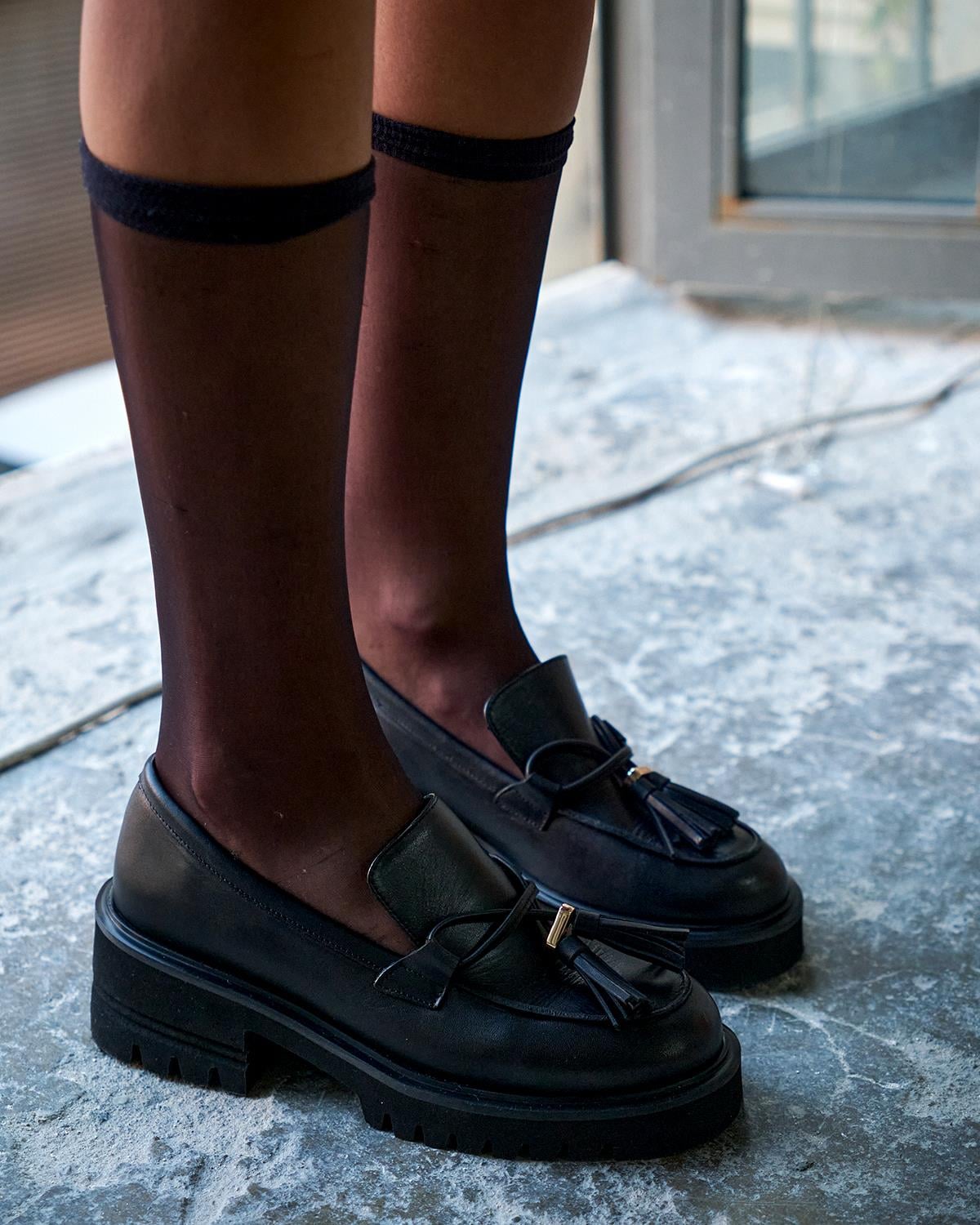 ALBERTO SİYAH DERİ MAKOSEN