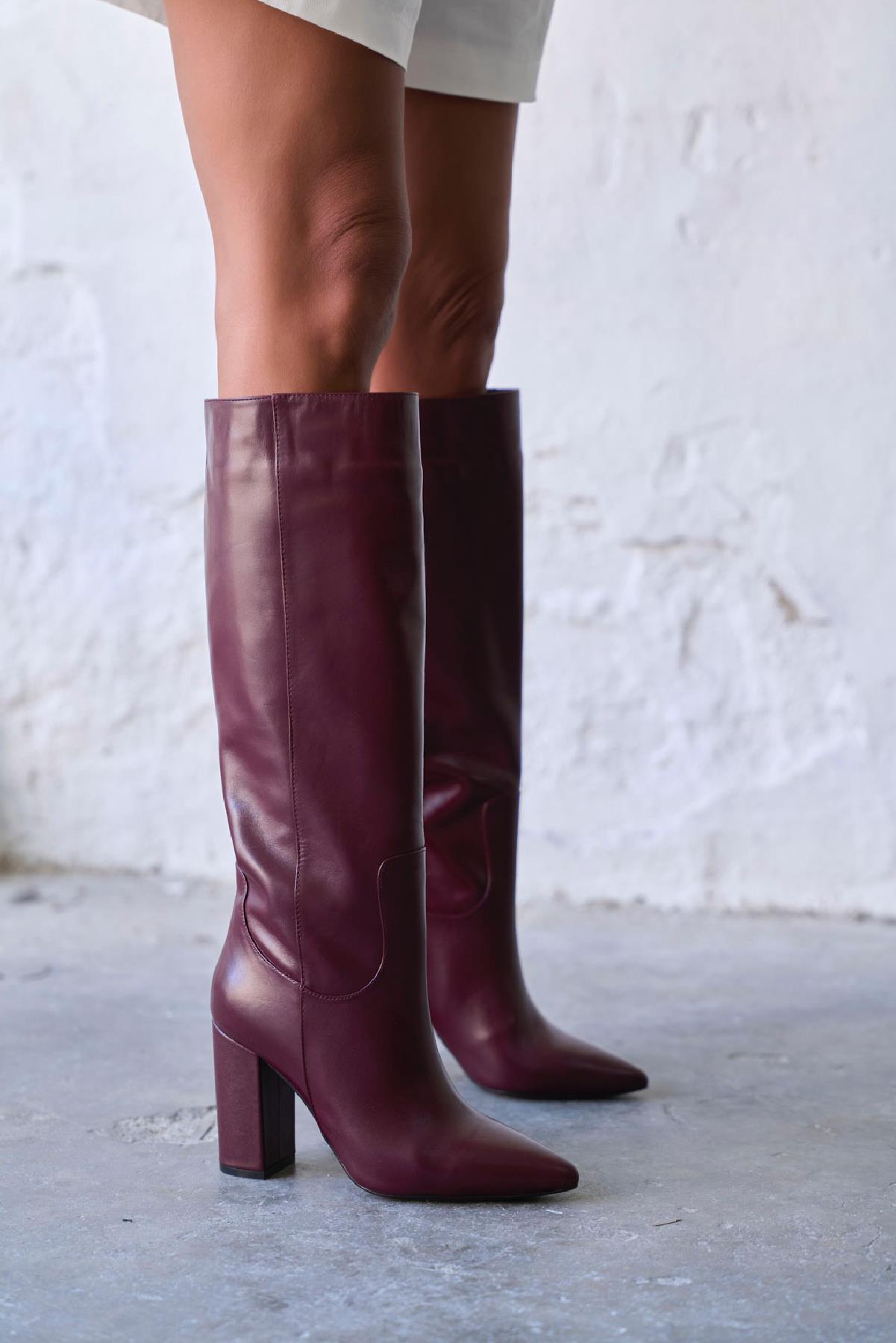 ALTO BORDO DERİ ÇİZME