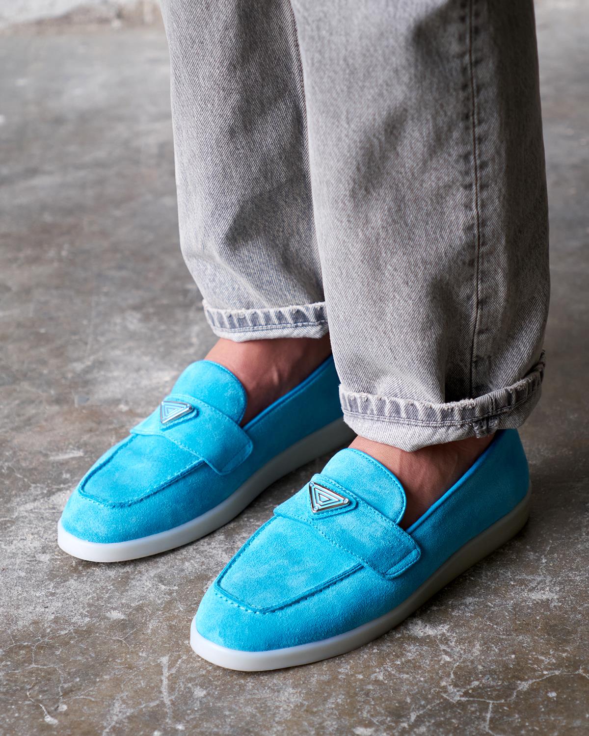 ANGLE MAVİ SÜET BABET