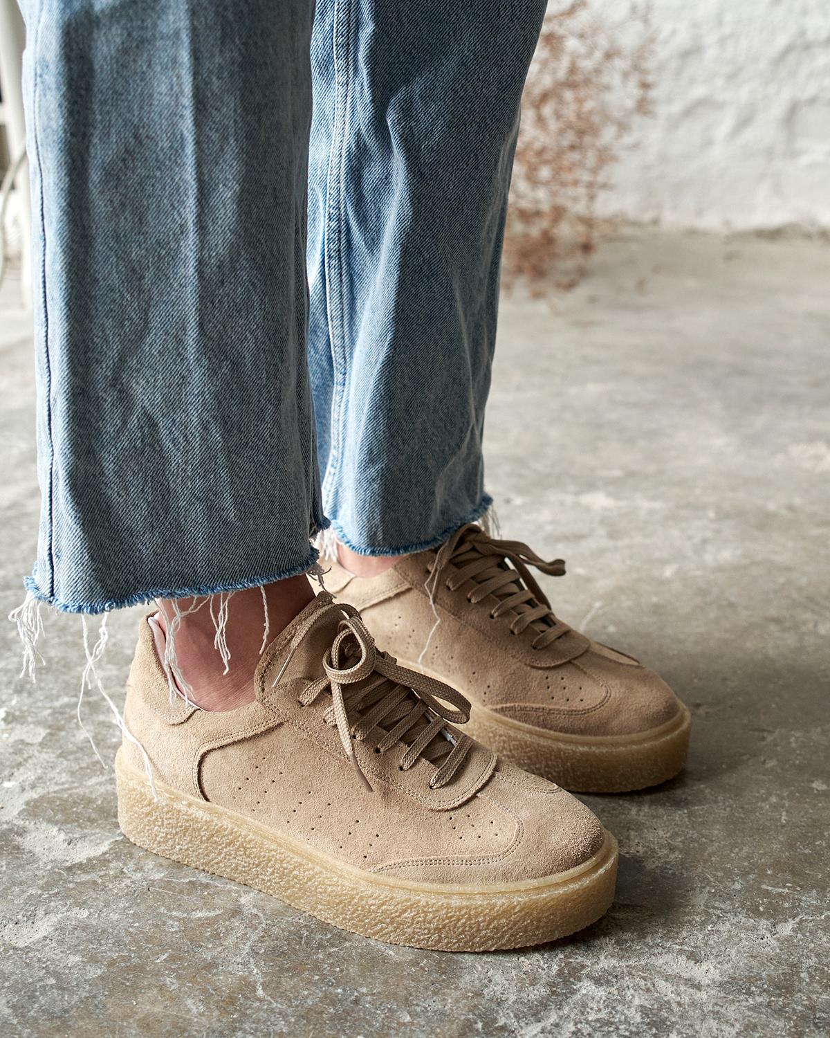 BROKLY BEJ SÜET SPOR AYAKKABI