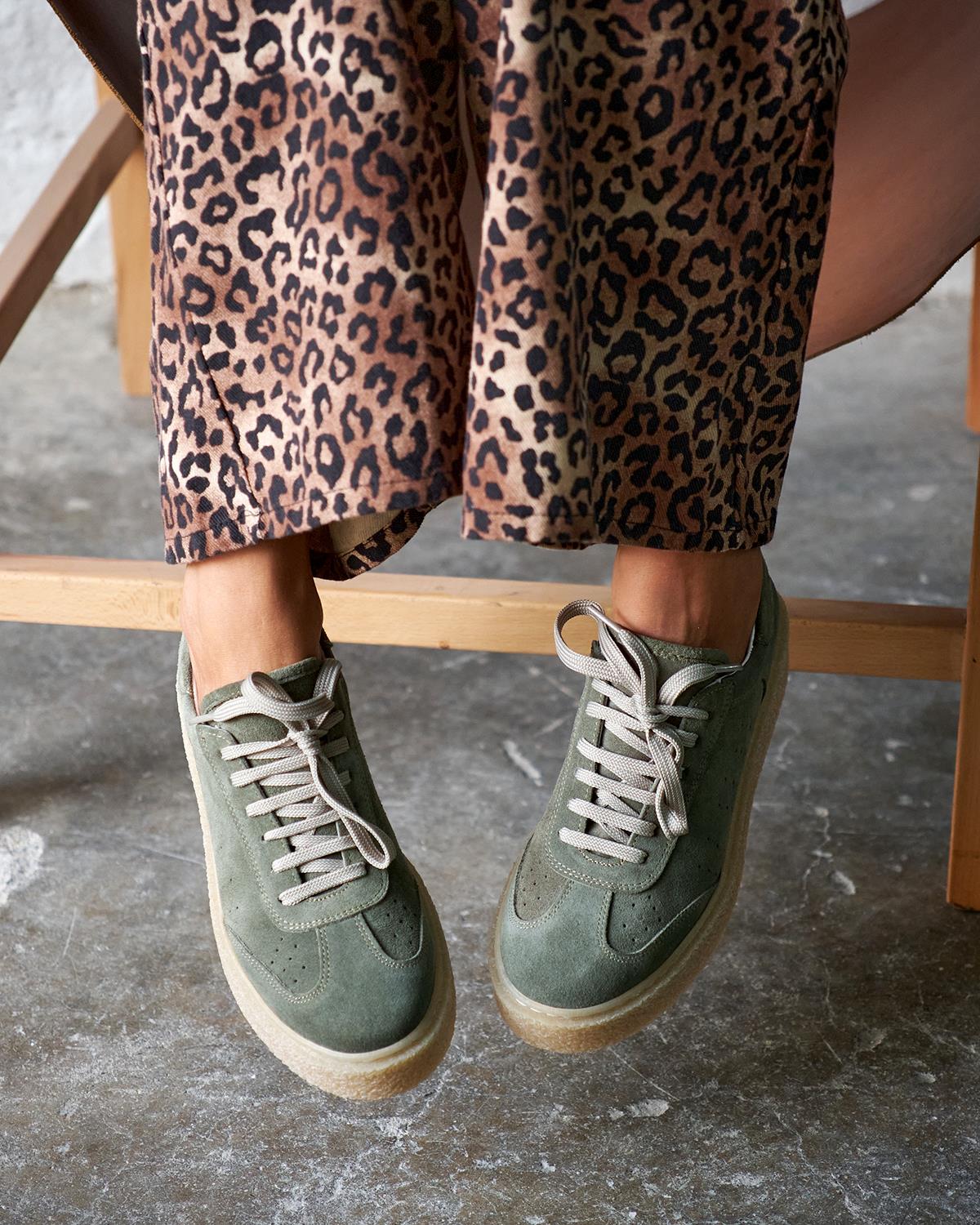 BROKLY HAKİ SÜET SPOR AYAKKABI