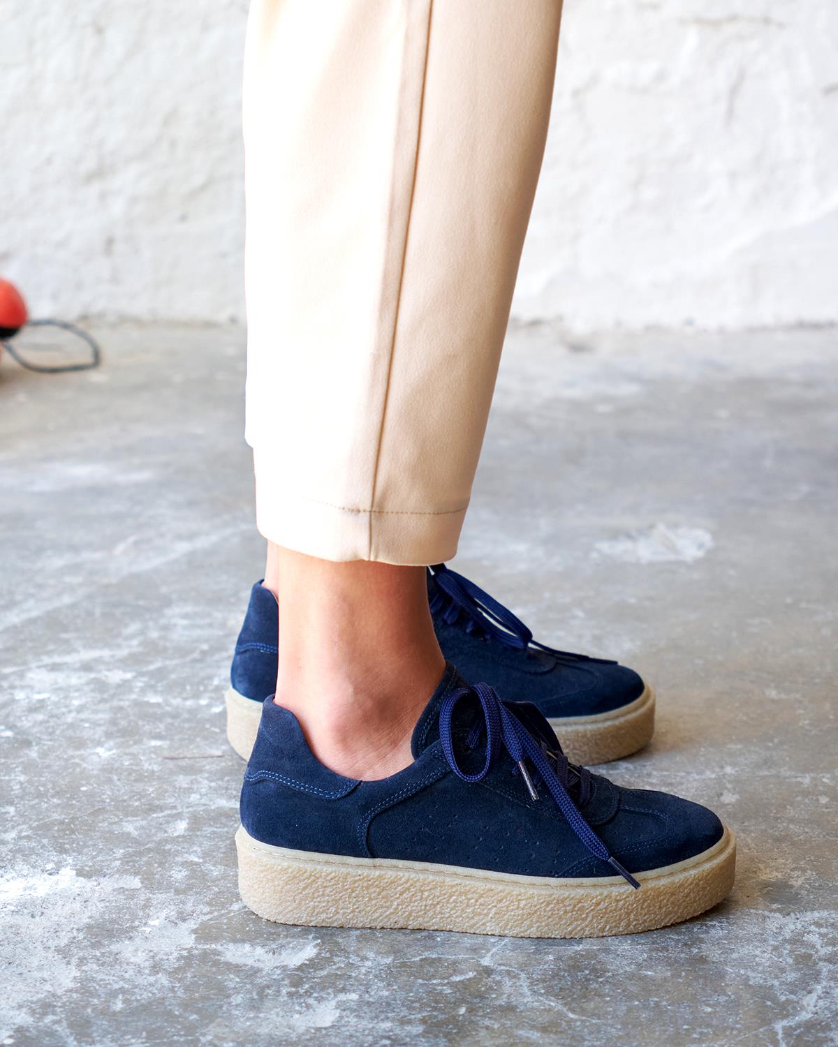 BROKLY LACİVERT SÜET SPOR AYAKKABI