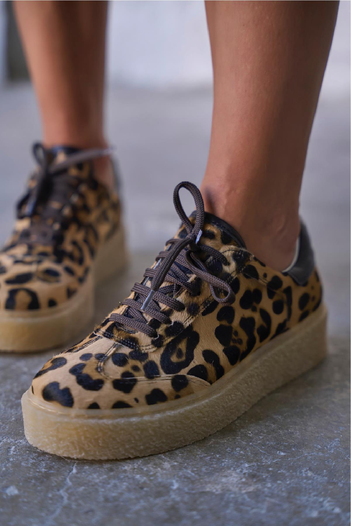 BROKLY LEOPAR SÜET SPOR AYAKKABI 