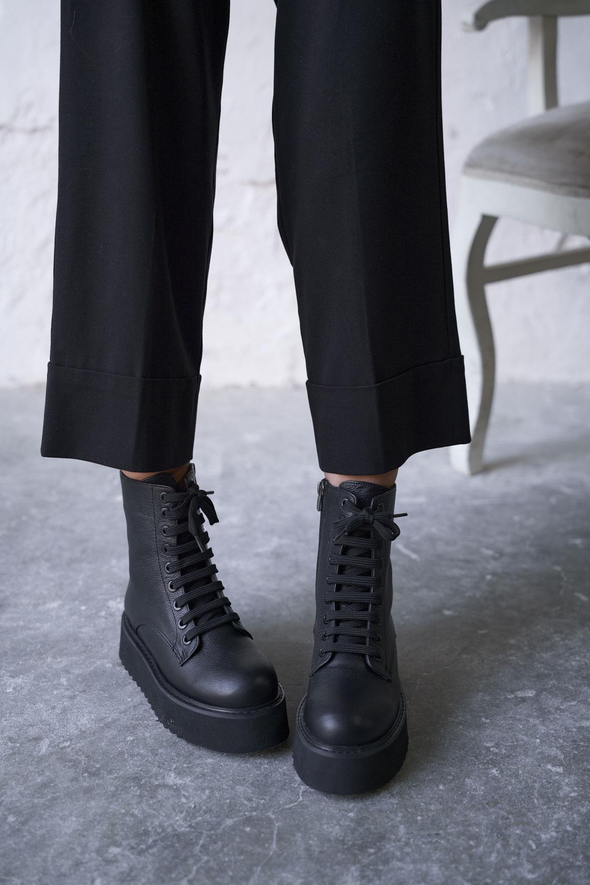 CLİV SİYAH DERİ BOT