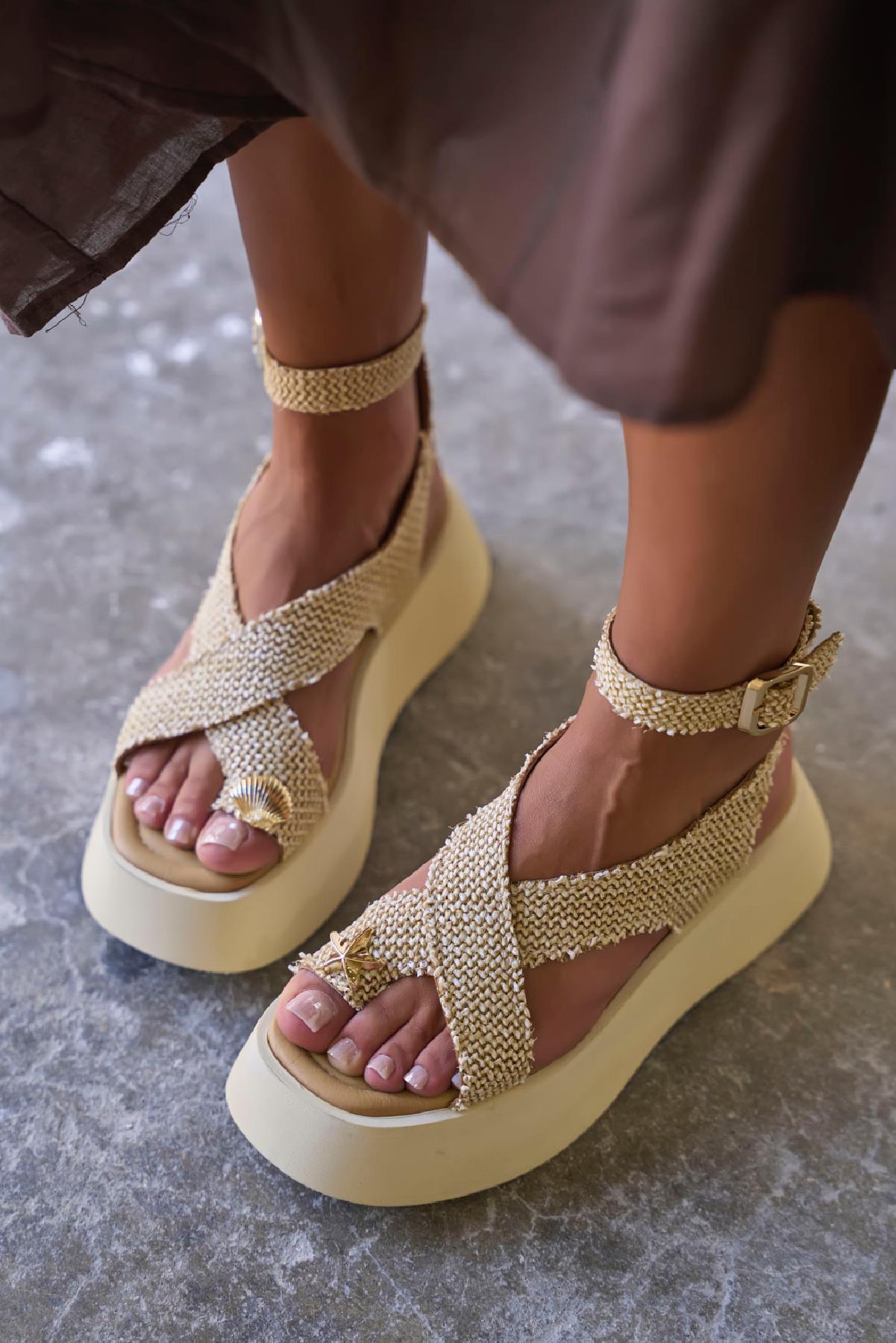 DELMAR HASIR SANDALET