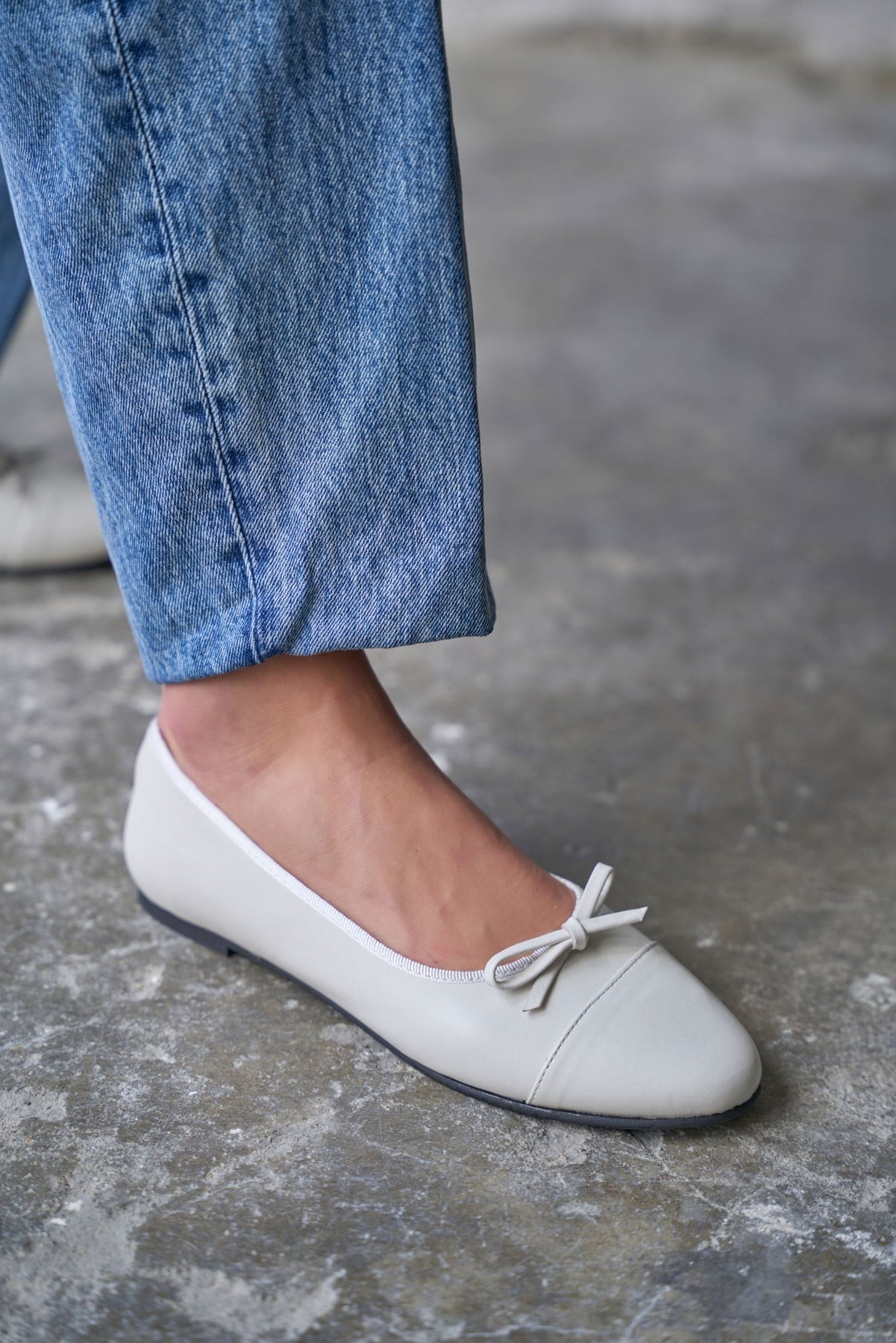 DİCEY EKRU DERİ BABET