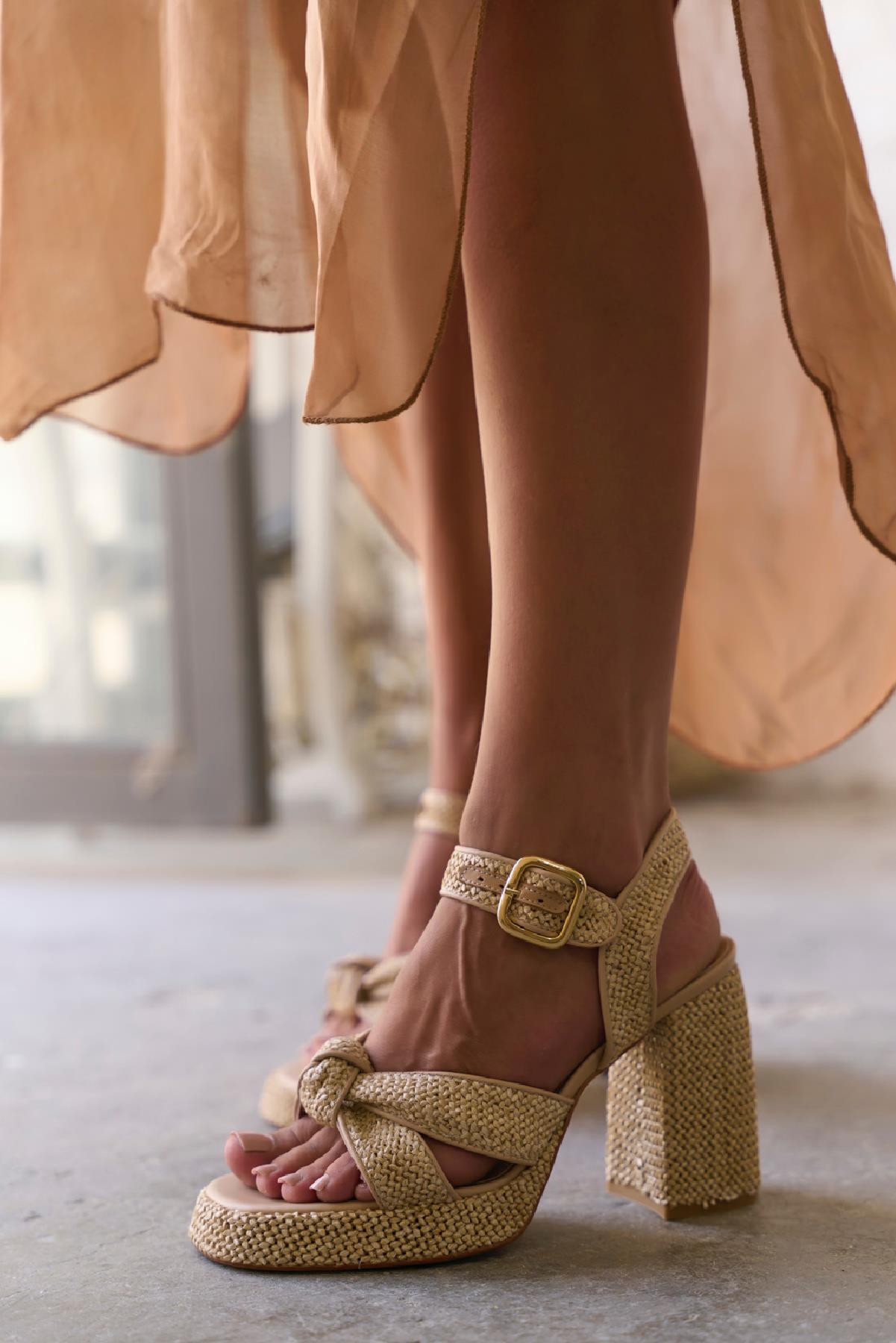 ETTA HASIR TOPUKLU AYAKKABI