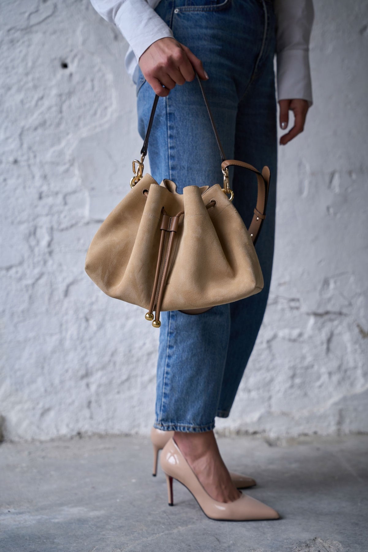 FLORANSA BAL SÜET BÜZGÜLÜ ÇANTA