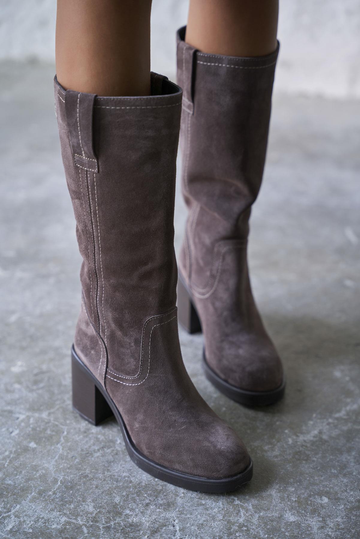 GALLEN VİZON SÜET ÇİZME