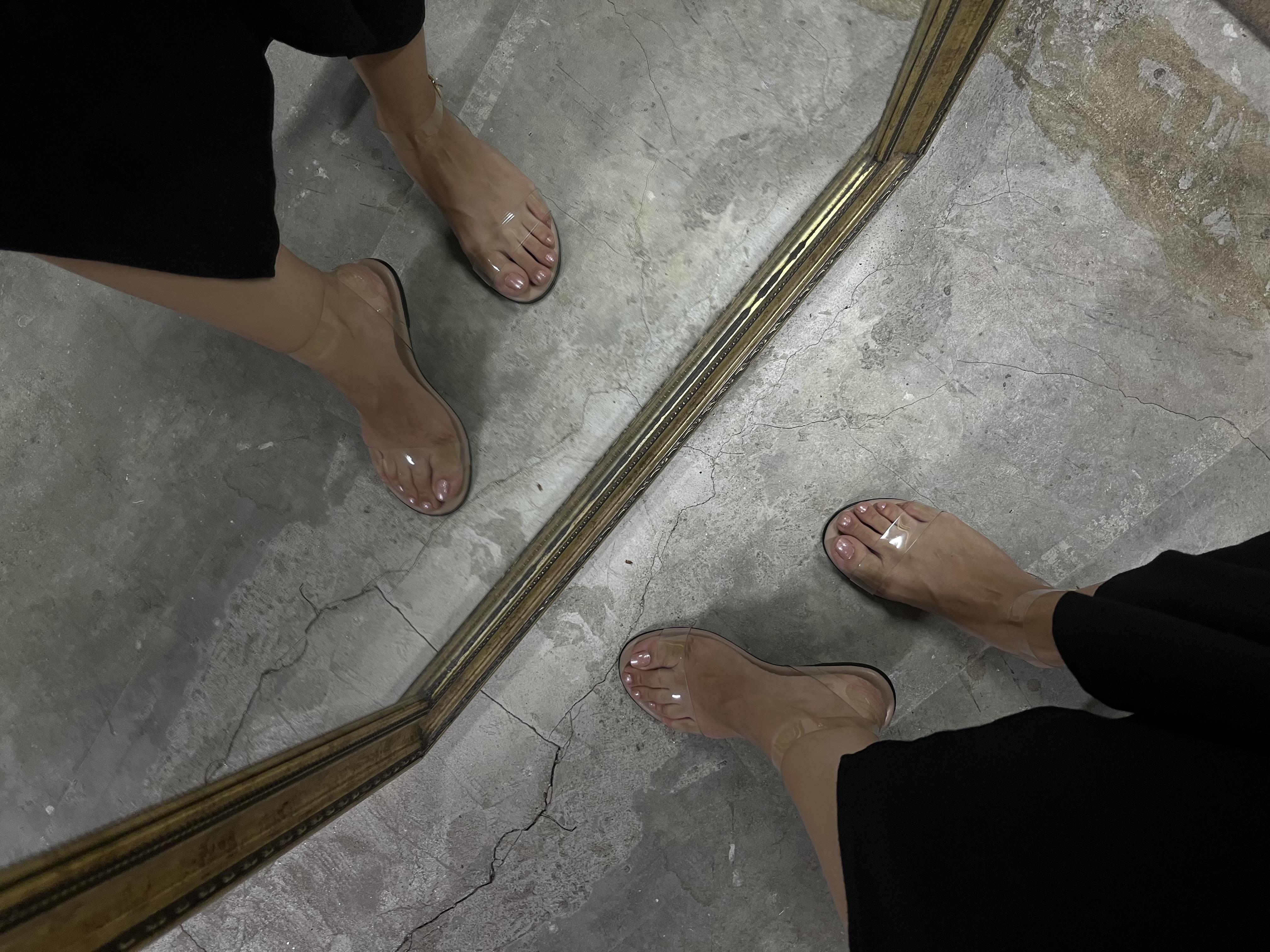 GUSA NUDE SANDALET