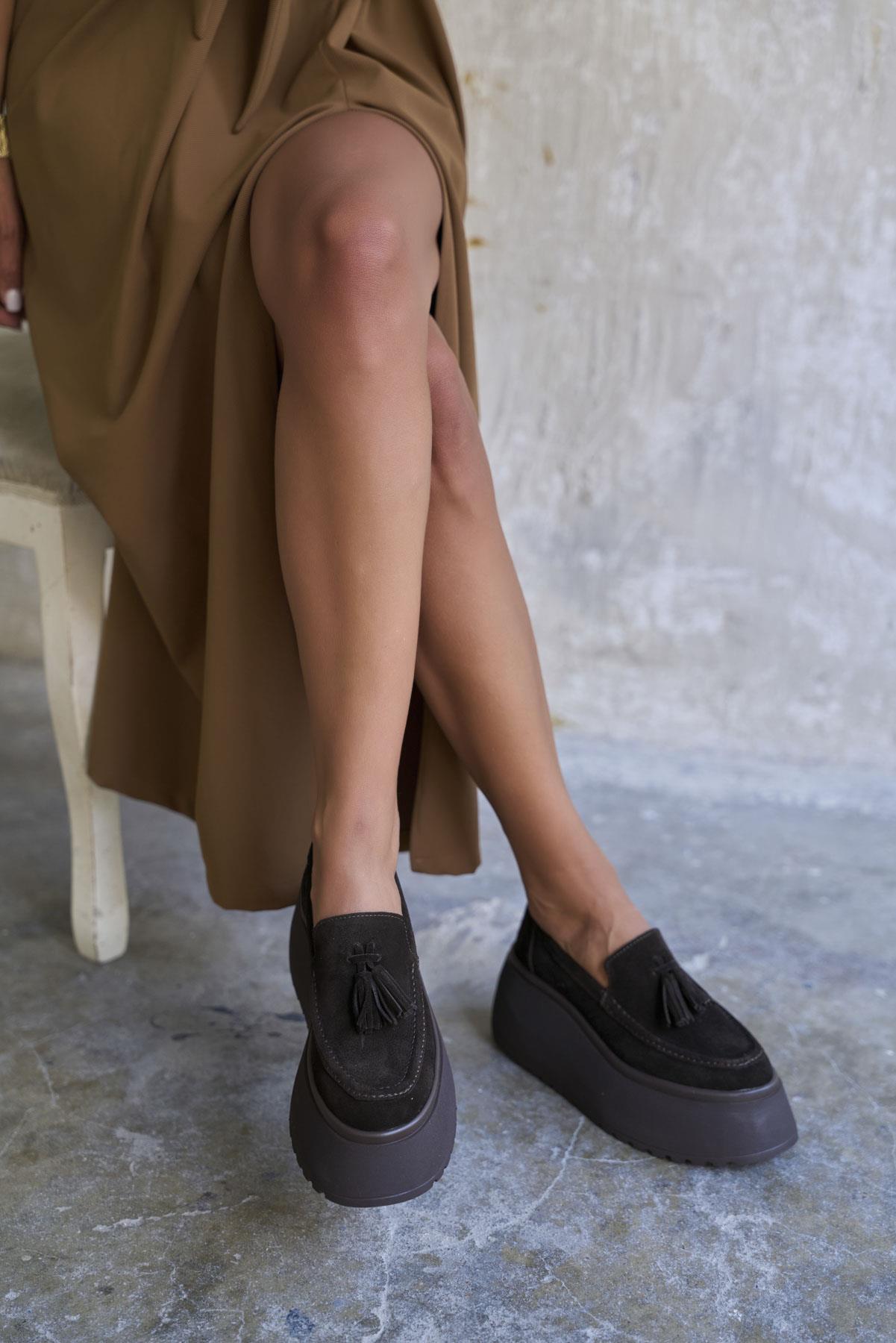 HİLBERT KAHVE SÜET MAKOSEN