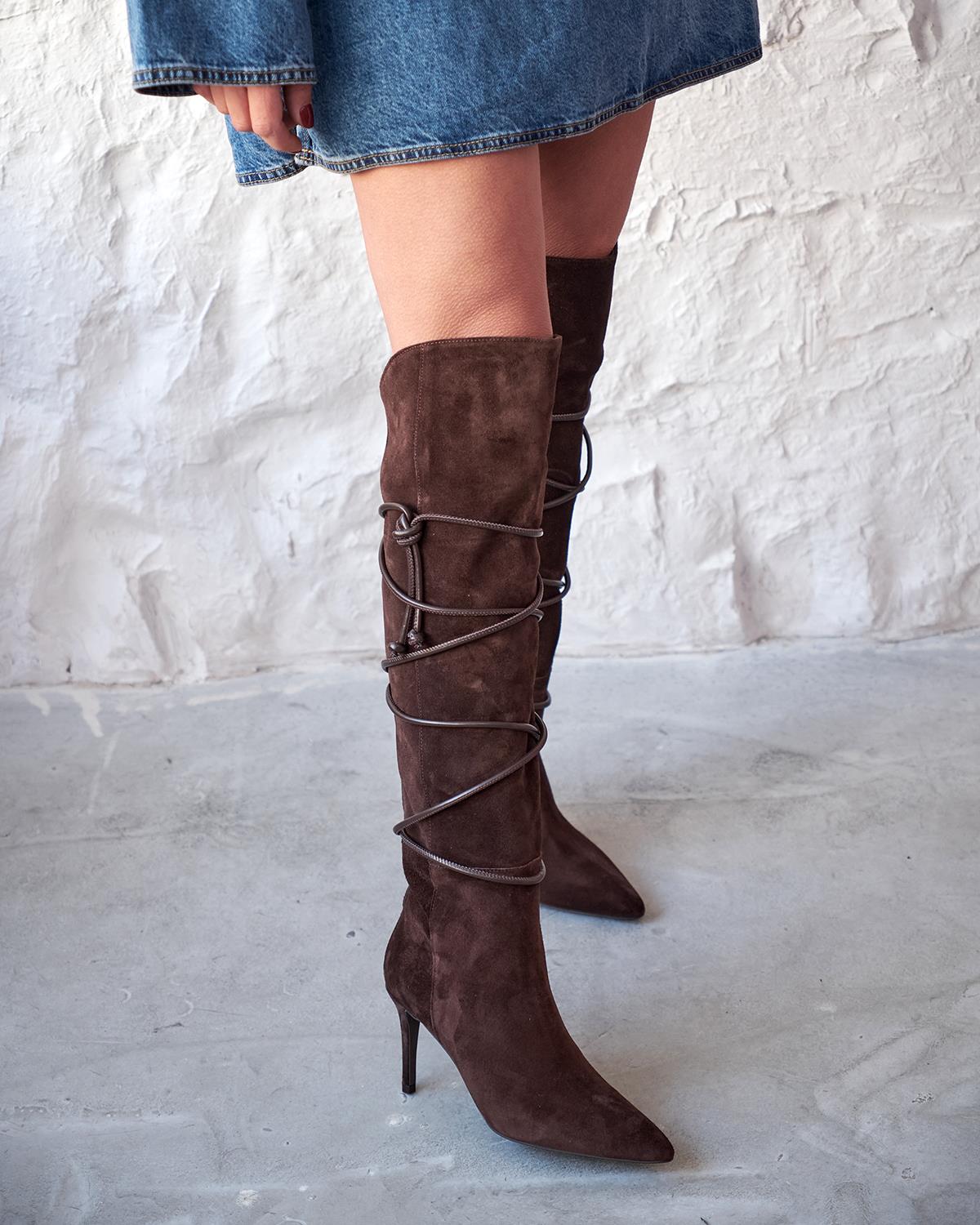 KEYLOR KAHVE SÜET ÇİZME