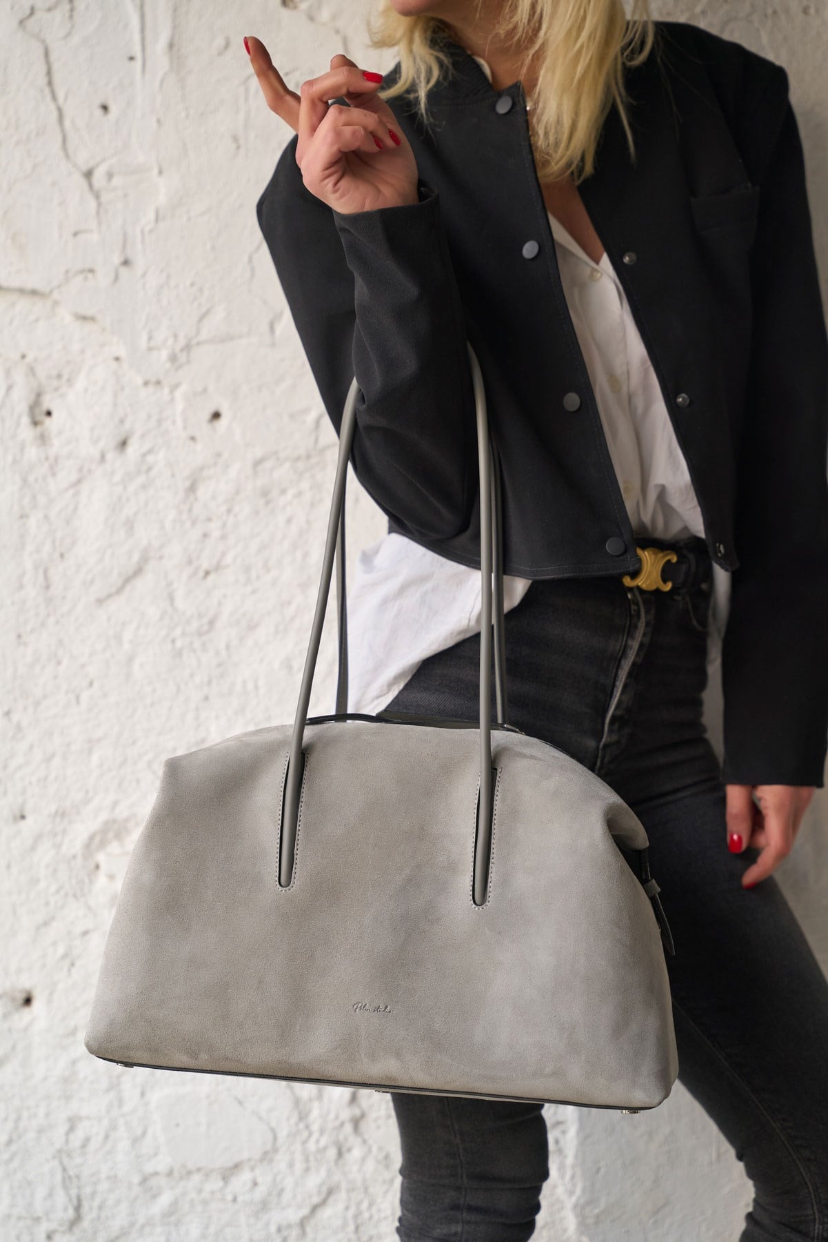 KÖLN GRİ SÜET ÇANTA