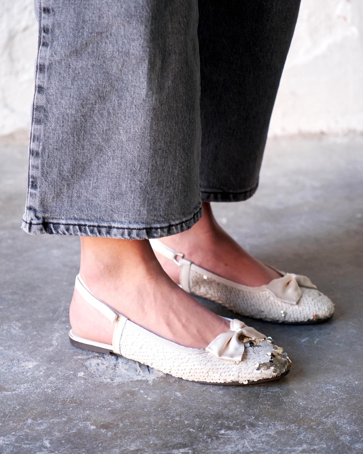 LAURE BEJ PULLU SANDALET