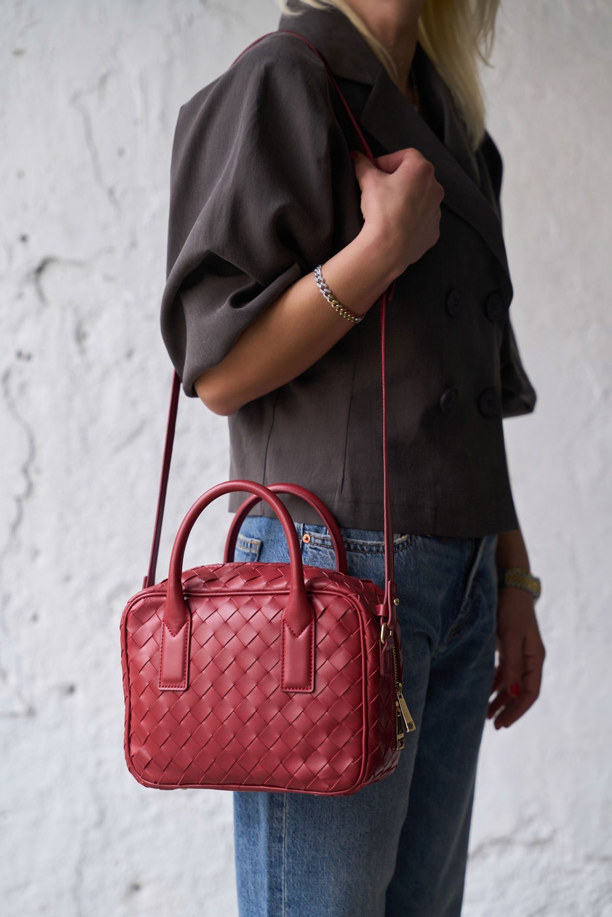 LONDON KIRMIZI DERİ ÇANTA