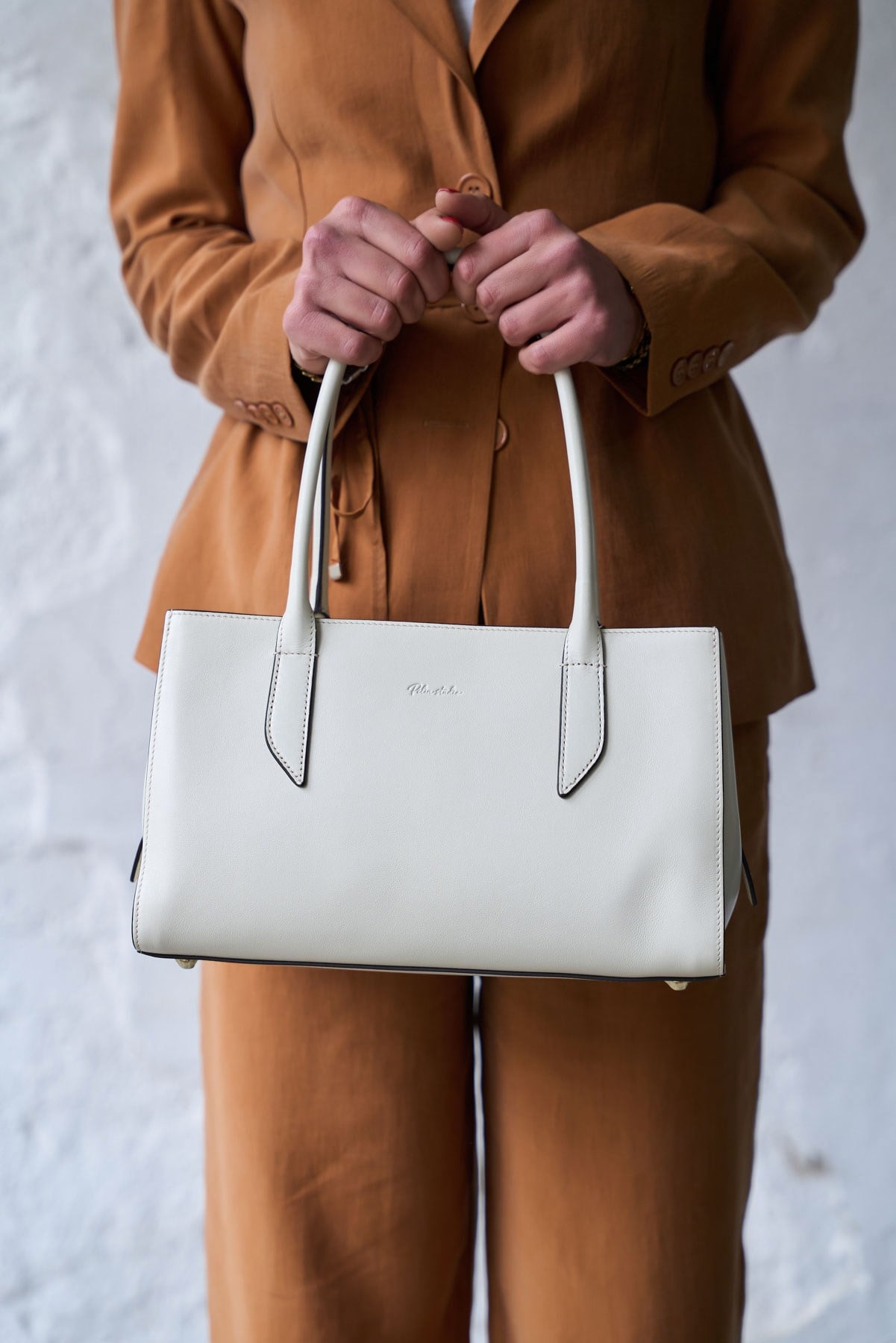 LYON EKRU DERİ ÇANTA