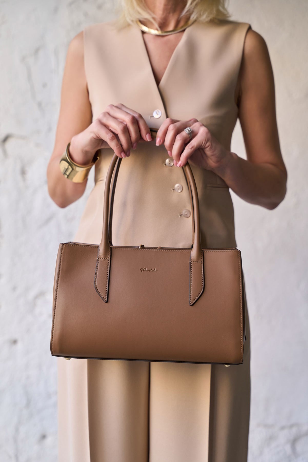 LYON  TABA DERİ ÇANTA