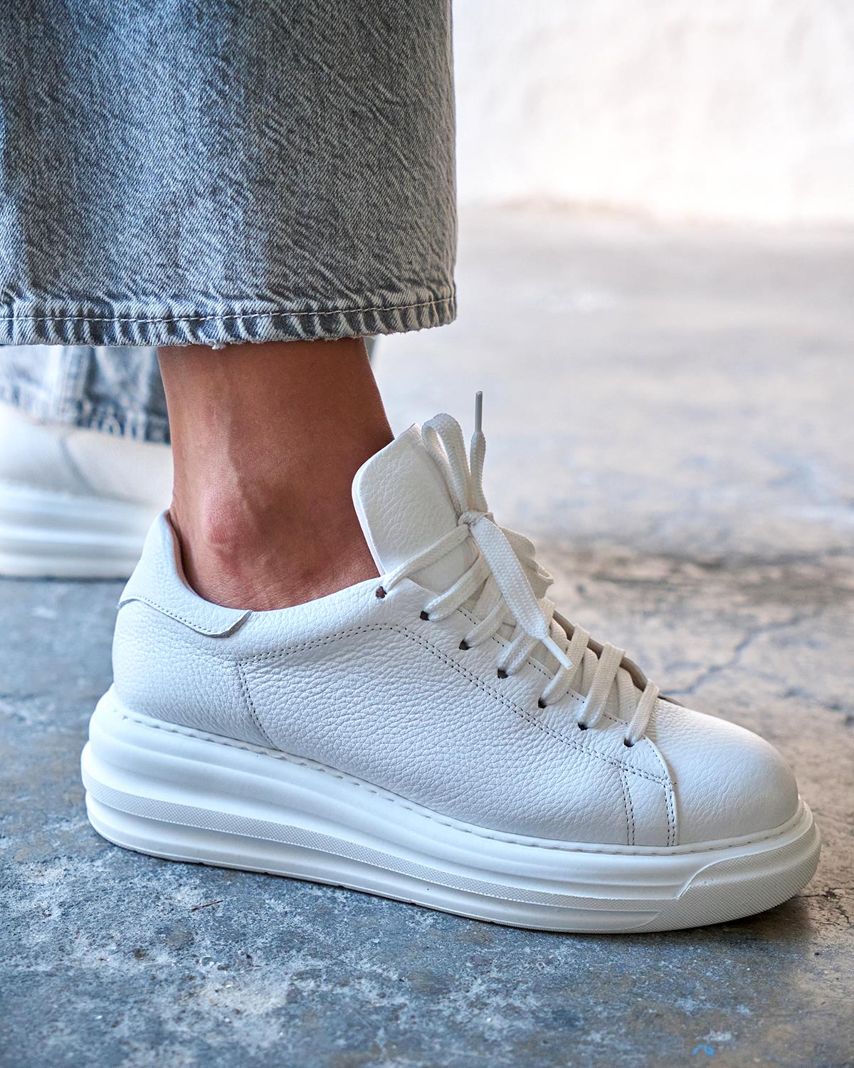 MAGE BEYAZ DERİ SPOR AYAKKABI