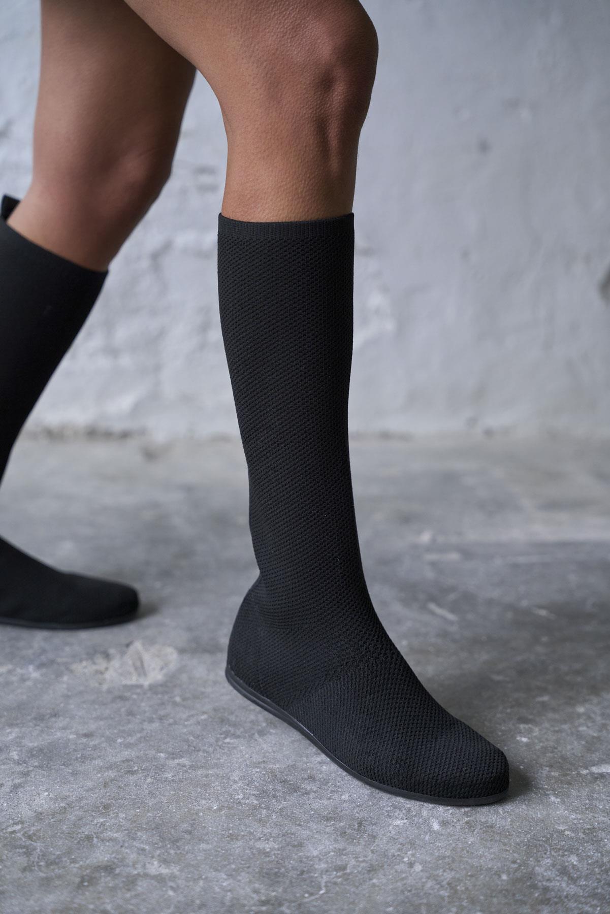 MARİS SİYAH TRİKO ÇİZME