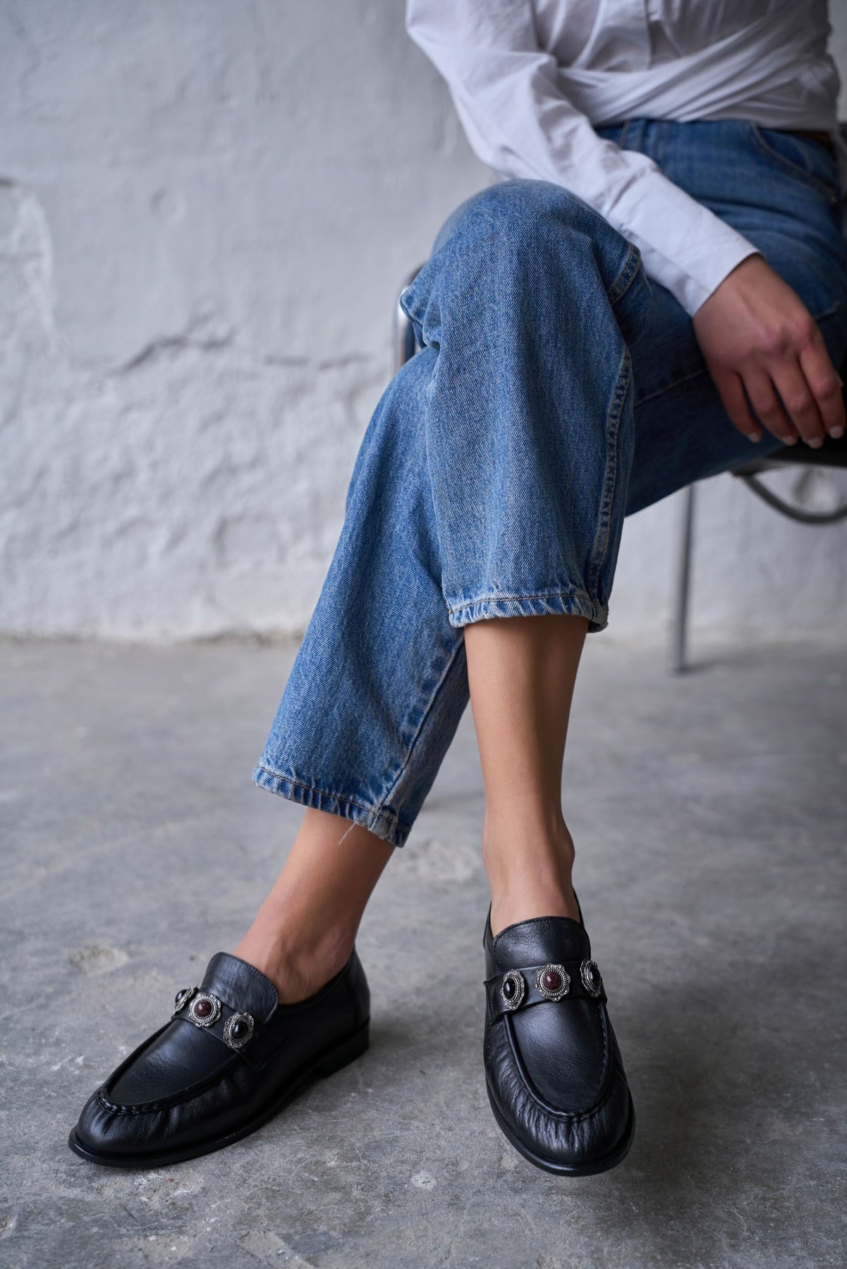 MASSO SİYAH DERİ MAKOSEN