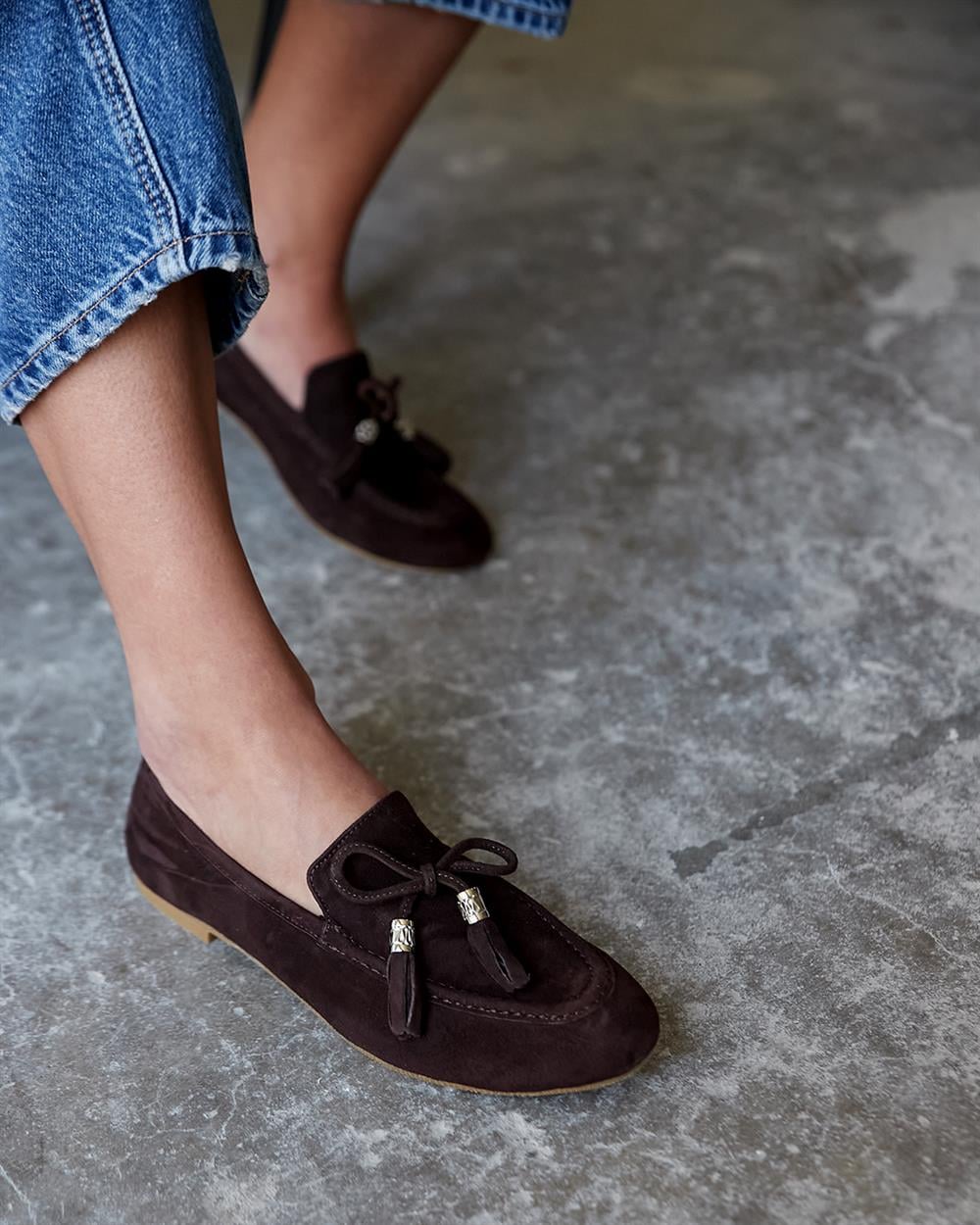 MATİZ KAHVE SÜET BABET