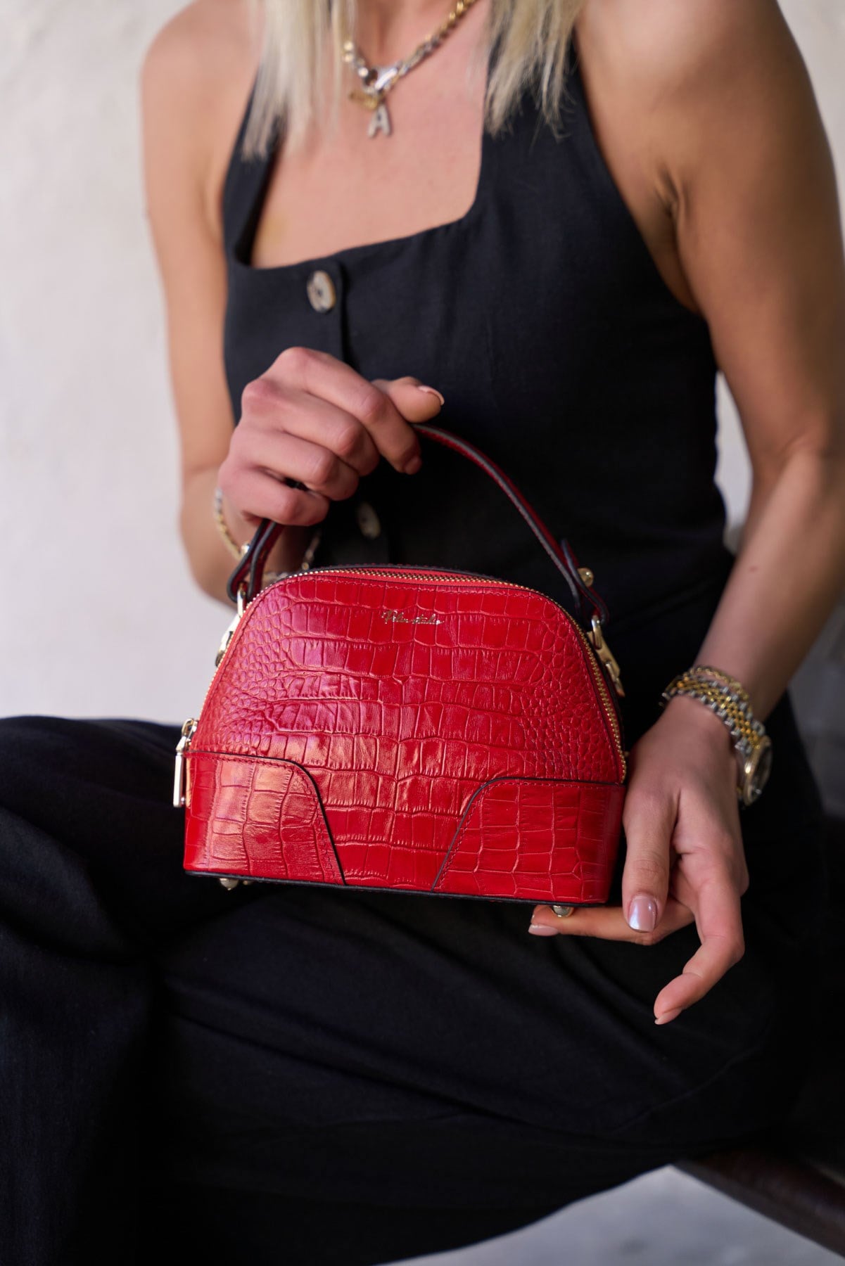 MİAMİ KIRMIZI KROKO ÇANTA