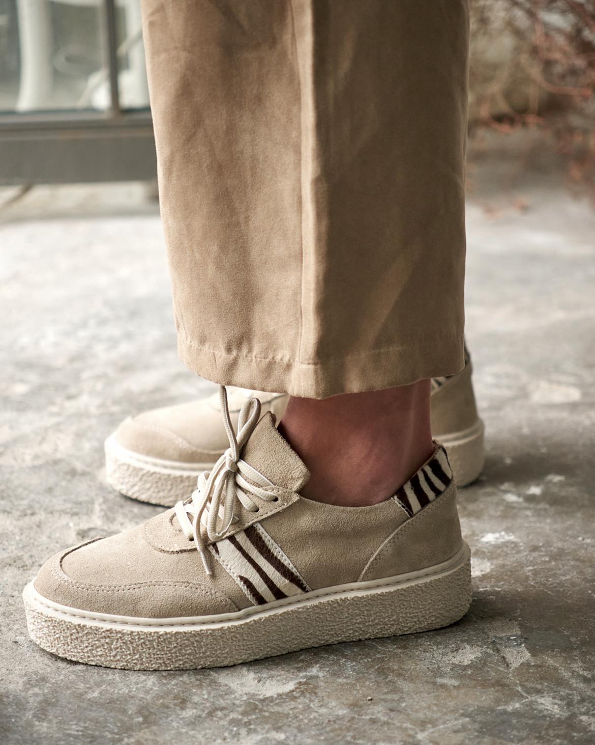 MİKEY BEJ SÜET SPOR AYAKKABI