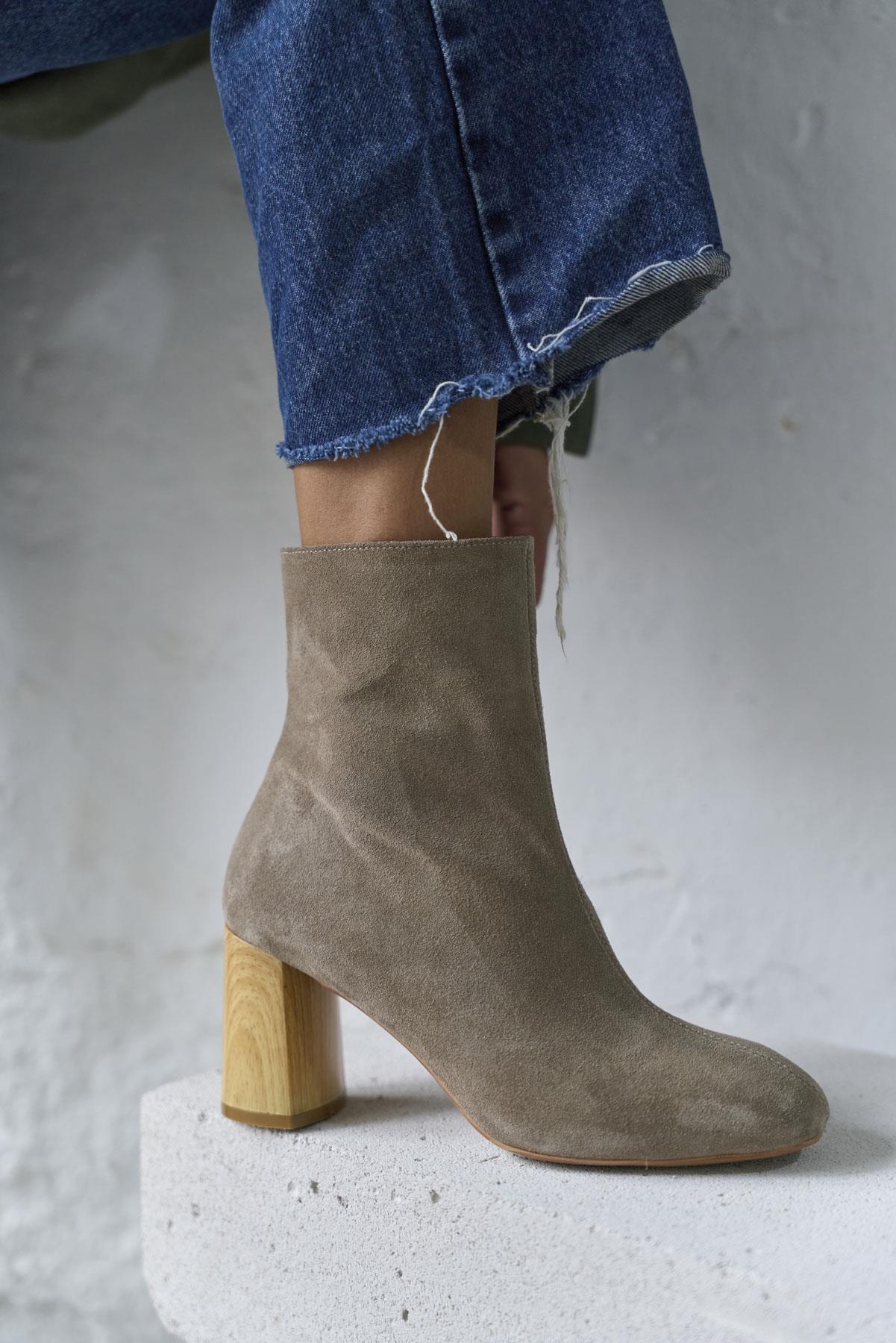 NOREN VİZON SÜET TOPUKLU BOT