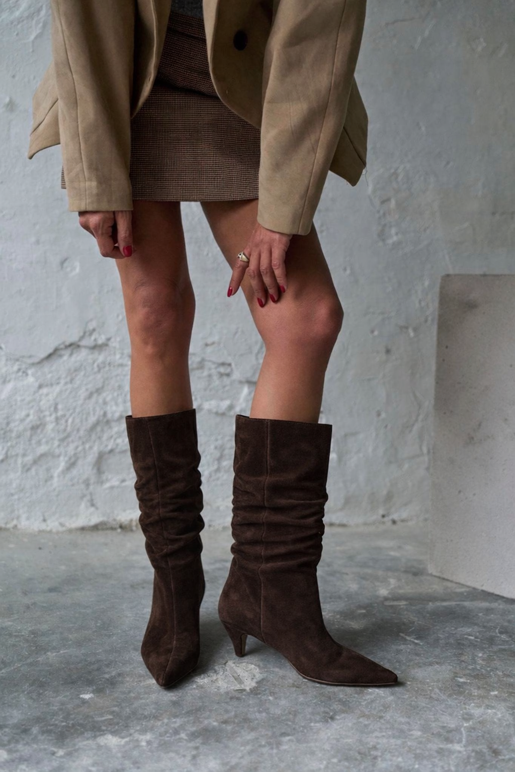 NUVİA KAHVE SÜET ÇİZME