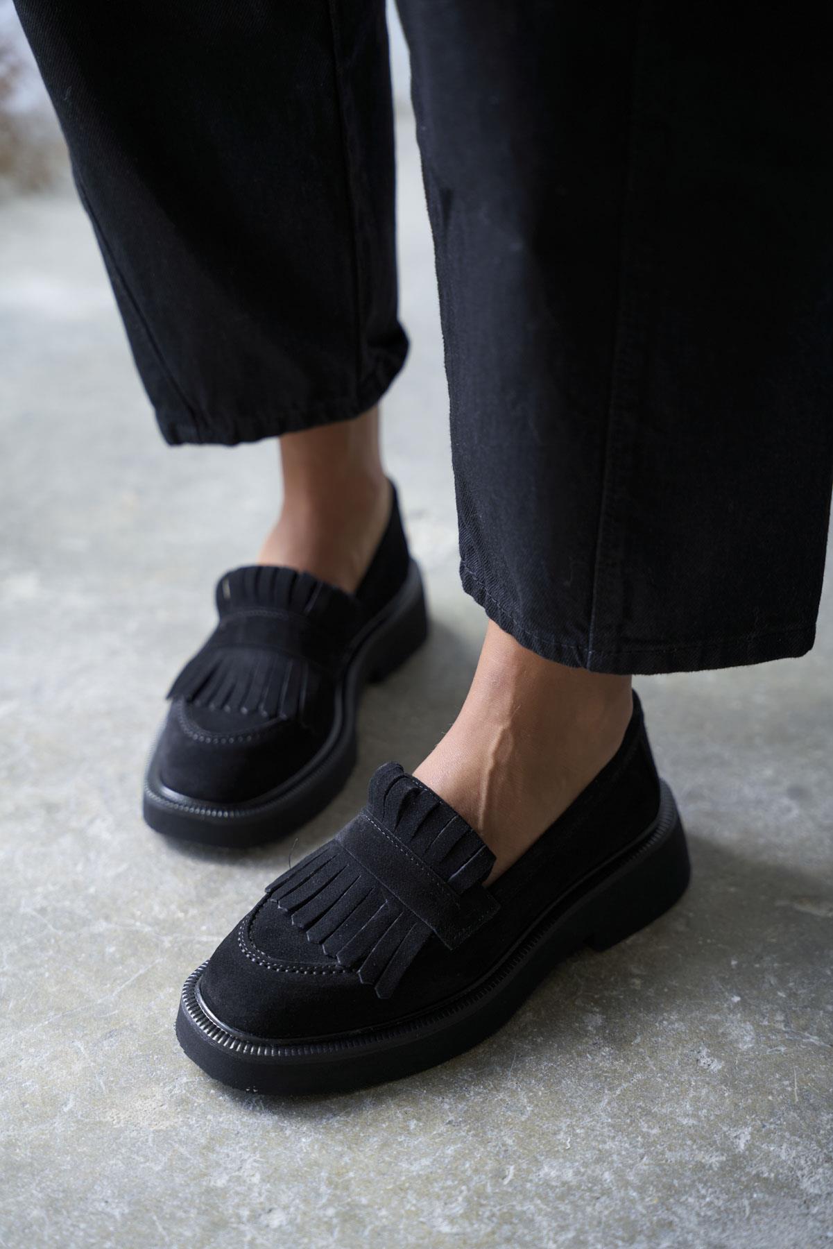 ORGES SİYAH SÜET MAKOSEN