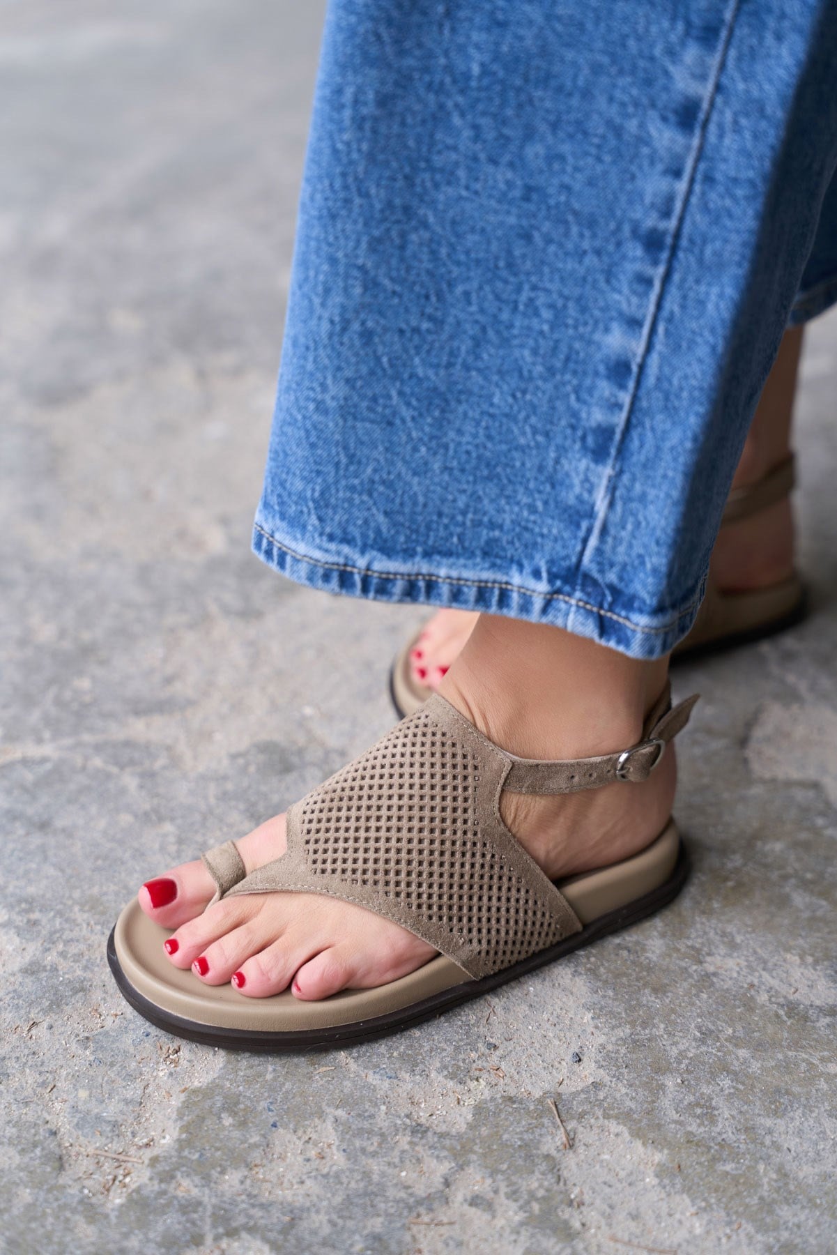 PASCO VİZON SÜET SANDALET 