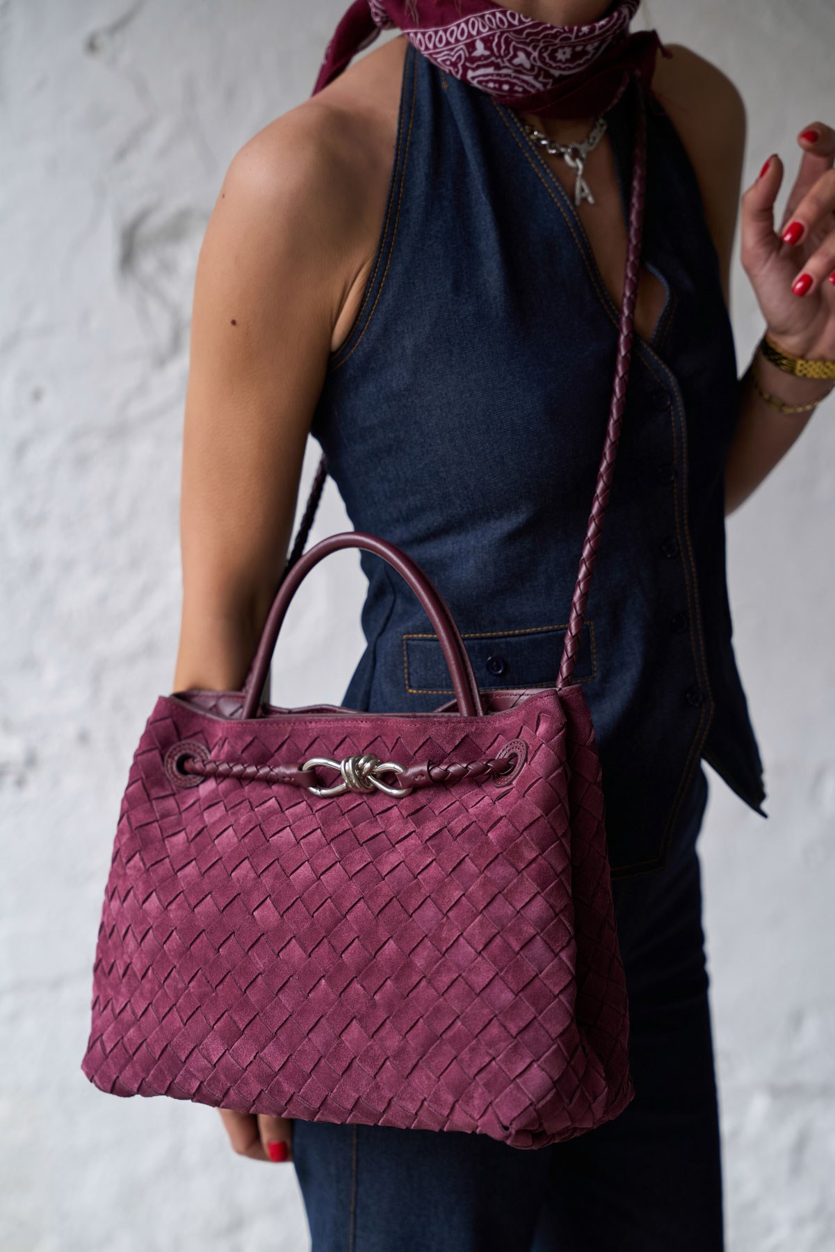 PRAG BORDO SÜET ÇANTA