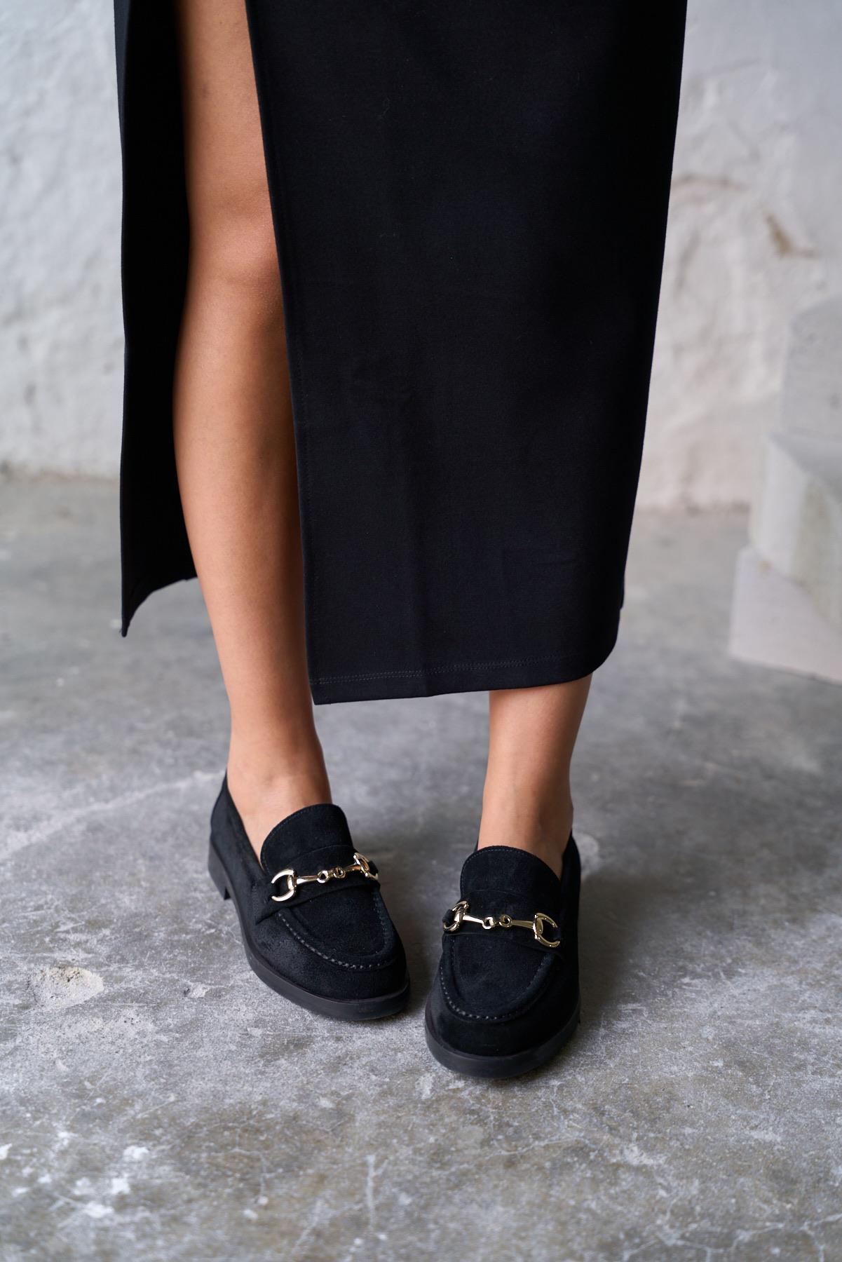 PRESCO SİYAH SÜET MAKOSEN